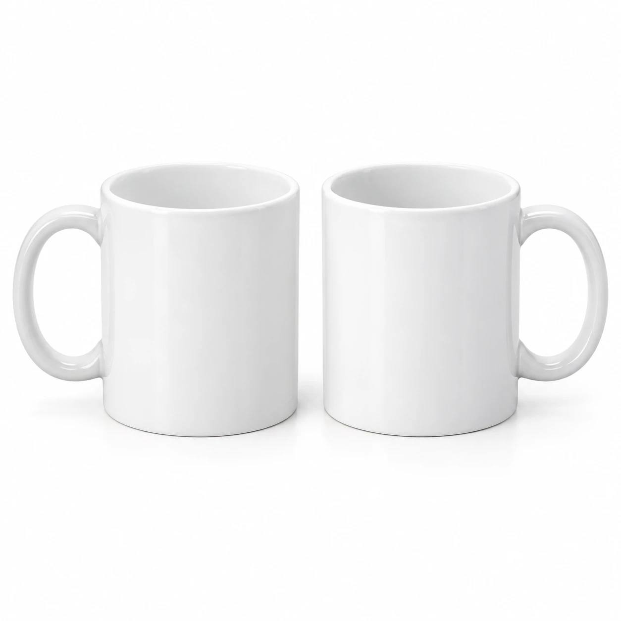White Ceramic Coffee Mug - view 2